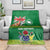 Cook Islands Meri Kiritimiti Blanket Christmas Turtle - Cooks Islands Emblems and Polynesian Art Pattern