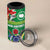 Cook Islands Meri Kiritimiti 4 in 1 Can Cooler Tumbler Christmas Turtle - Cooks Islands Emblems and Polynesian Art Pattern