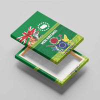 Cook Islands Meri Kiritimiti Canvas Wall Art Christmas Turtle - Cooks Islands Emblems and Polynesian Art Pattern