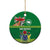 Cook Islands Meri Kiritimiti Ceramic Ornament Christmas Turtle - Cooks Islands Emblems and Polynesian Art Pattern