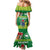 Cook Islands Meri Kiritimiti Family Matching Mermaid Dress and Hawaiian Shirt Christmas Turtle - Cooks Islands Emblems and Polynesian Art Pattern