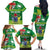 Cook Islands Meri Kiritimiti Family Matching Off The Shoulder Long Sleeve Dress and Hawaiian Shirt Christmas Turtle - Cooks Islands Emblems and Polynesian Art Pattern