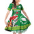 Cook Islands Meri Kiritimiti Family Matching Off Shoulder Short Dress and Hawaiian Shirt Christmas Turtle - Cooks Islands Emblems and Polynesian Art Pattern