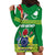 Cook Islands Meri Kiritimiti Hoodie Dress Christmas Turtle - Cooks Islands Emblems and Polynesian Art Pattern