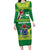 Cook Islands Meri Kiritimiti Long Sleeve Bodycon Dress Christmas Turtle - Cooks Islands Emblems and Polynesian Art Pattern