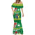 Cook Islands Meri Kiritimiti Mermaid Dress Christmas Turtle - Cooks Islands Emblems and Polynesian Art Pattern