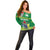 Cook Islands Meri Kiritimiti Off Shoulder Sweater Christmas Turtle - Cooks Islands Emblems and Polynesian Art Pattern