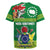 Cook Islands Meri Kiritimiti Rugby Jersey Christmas Turtle - Cooks Islands Emblems and Polynesian Art Pattern