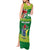 Cook Islands Meri Kiritimiti Tank Maxi Dress Christmas Turtle - Cooks Islands Emblems and Polynesian Art Pattern