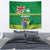 Cook Islands Meri Kiritimiti Tapestry Christmas Turtle - Cooks Islands Emblems and Polynesian Art Pattern