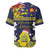 Niue Monuina e Kilisimasi Baseball Jersey Christmas Uga - Niue Map and Emblem with Hiapo Art Pattern