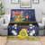 Niue Monuina e Kilisimasi Blanket Christmas Uga - Niue Map and Emblem with Hiapo Art Pattern