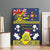 Niue Monuina e Kilisimasi Canvas Wall Art Christmas Uga - Niue Map and Emblem with Hiapo Art Pattern