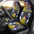 Niue Monuina e Kilisimasi Car Seat Cover Christmas Uga - Niue Map and Emblem with Hiapo Art Pattern