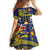 Niue Monuina e Kilisimasi Family Matching Off The Shoulder Long Sleeve Dress and Hawaiian Shirt Christmas Uga - Niue Map and Emblem with Hiapo Art Pattern