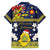 Niue Monuina e Kilisimasi Family Matching Puletasi and Hawaiian Shirt Christmas Uga - Niue Map and Emblem with Hiapo Art Pattern