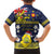 Niue Monuina e Kilisimasi Kid Hawaiian Shirt Christmas Uga - Niue Map and Emblem with Hiapo Art Pattern