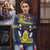 Niue Monuina e Kilisimasi Ugly Christmas Sweater Christmas Uga - Niue Map and Emblem with Hiapo Art Pattern