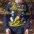 Niue Monuina e Kilisimasi Ugly Christmas Sweater Christmas Uga - Niue Map and Emblem with Hiapo Art Pattern