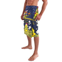 Niue Monuina e Kilisimasi Lavalava Christmas Uga - Niue Map and Emblem with Hiapo Art Pattern