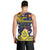 Niue Monuina e Kilisimasi Men Tank Top Christmas Uga - Niue Map and Emblem with Hiapo Art Pattern