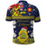 Niue Monuina e Kilisimasi Polo Shirt Christmas Uga - Niue Map and Emblem with Hiapo Art Pattern