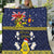 Niue Monuina e Kilisimasi Quilt Christmas Uga - Niue Map and Emblem with Hiapo Art Pattern