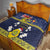 Niue Monuina e Kilisimasi Quilt Christmas Uga - Niue Map and Emblem with Hiapo Art Pattern