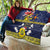 Niue Monuina e Kilisimasi Quilt Christmas Uga - Niue Map and Emblem with Hiapo Art Pattern