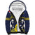 Niue Monuina e Kilisimasi Sherpa Hoodie Christmas Uga - Niue Map and Emblem with Hiapo Art Pattern