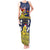 Niue Monuina e Kilisimasi Tank Maxi Dress Christmas Uga - Niue Map and Emblem with Hiapo Art Pattern