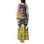 Niue Monuina e Kilisimasi Tank Maxi Dress Christmas Uga - Niue Map and Emblem with Hiapo Art Pattern