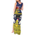 Niue Monuina e Kilisimasi Tank Maxi Dress Christmas Uga - Niue Map and Emblem with Hiapo Art Pattern