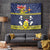 Niue Monuina e Kilisimasi Tapestry Christmas Uga - Niue Map and Emblem with Hiapo Art Pattern