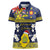 Niue Monuina e Kilisimasi Women Polo Shirt Christmas Uga - Niue Map and Emblem with Hiapo Art Pattern