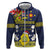 Niue Monuina e Kilisimasi Zip Hoodie Christmas Uga - Niue Map and Emblem with Hiapo Art Pattern