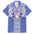 Tonga Apifoou School Family Matching Long Sleeve Bodycon Dress and Hawaiian Shirt Ngatu and Polynesian Pattern LT03 Dad's Shirt - Short Sleeve Blue - Polynesian Pride