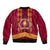 Tonga Beulah College Bomber Jacket Ngatu and Polynesian Pattern LT03 - Polynesian Pride