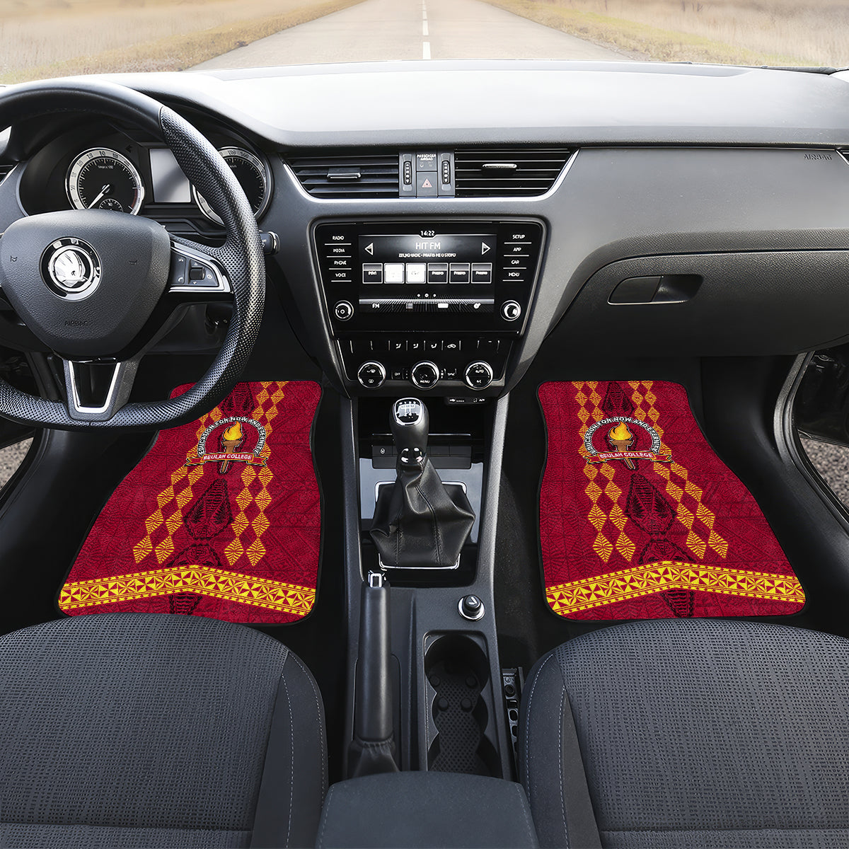 Tonga Beulah College Car Mats Ngatu and Polynesian Pattern LT03 - Polynesian Pride