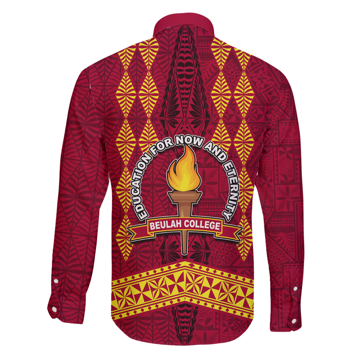 Tonga Beulah College Family Matching Long Sleeve Bodycon Dress and Hawaiian Shirt Ngatu and Polynesian Pattern LT03 - Polynesian Pride