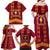 Tonga Beulah College Family Matching Off Shoulder Maxi Dress and Hawaiian Shirt Ngatu and Polynesian Pattern LT03 - Polynesian Pride