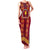 Tonga Beulah College Family Matching Tank Maxi Dress and Hawaiian Shirt Ngatu and Polynesian Pattern LT03 Mom's Dress Red - Polynesian Pride