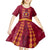 Tonga Beulah College Kid Short Sleeve Dress Ngatu and Polynesian Pattern LT03 - Polynesian Pride