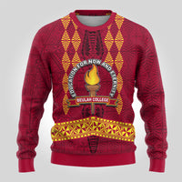 Tonga Beulah College Ugly Christmas Sweater Ngatu and Polynesian Pattern LT03 - Polynesian Pride