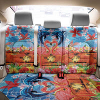 Hawaiian Love-Couple Dolphins and Flamingos Back Car Seat Cover LT03 - Polynesian Pride