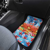 Hawaiian Love-Couple Dolphins and Flamingos Car Mats LT03 - Polynesian Pride