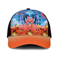 Hawaiian Love-Couple Dolphins and Flamingos Mesh Trucker Cap - Polynesian Pride