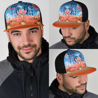 Hawaiian Love-Couple Dolphins and Flamingos Mesh Trucker Cap - Polynesian Pride