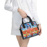 Hawaiian Love-Couple Dolphins and Flamingos Shoulder Handbag LT03 - Polynesian Pride