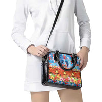 Hawaiian Love-Couple Dolphins and Flamingos Shoulder Handbag LT03 - Polynesian Pride